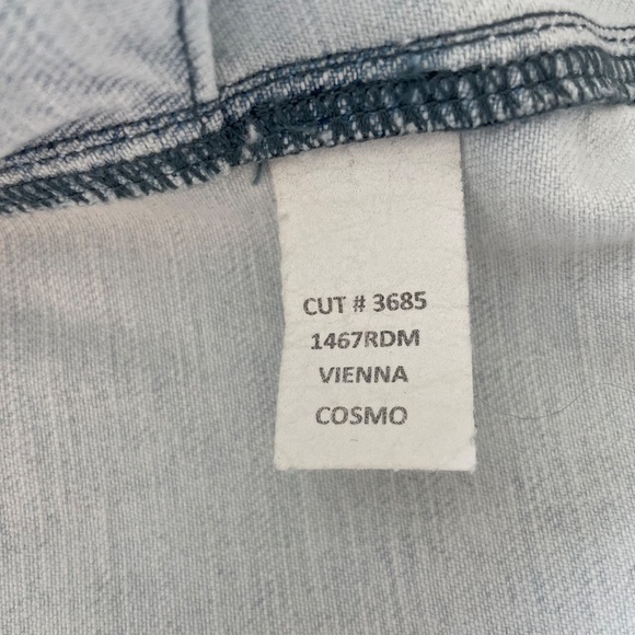 L'AGENCE Jacket Size S/P Vienna Cosmo Long Denim Pockets Made in USA Boho NEW - Picture 15 of 16